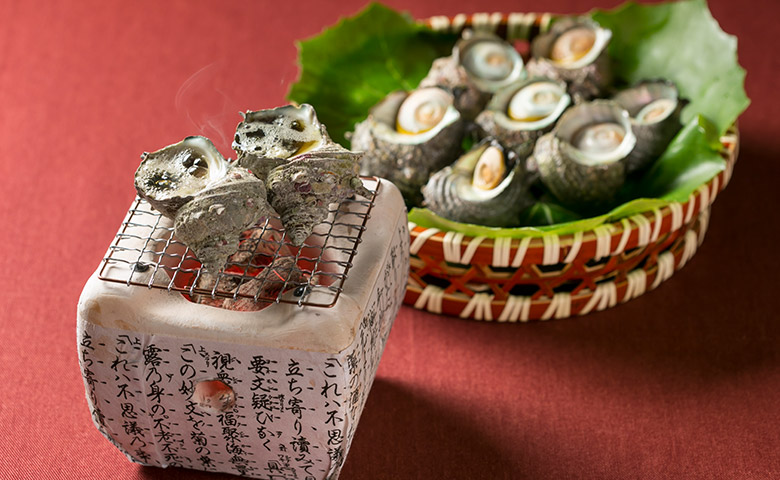 備長炭焼 栄螺のつぼ焼き