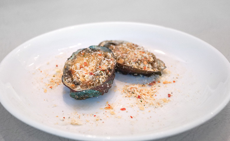 鮑ソテー 香草パン粉