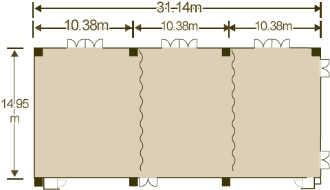 大宴会場「コーラル」間取り図
