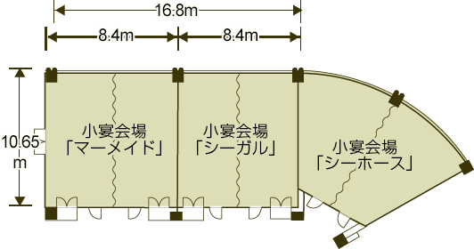 小宴会場間取り図